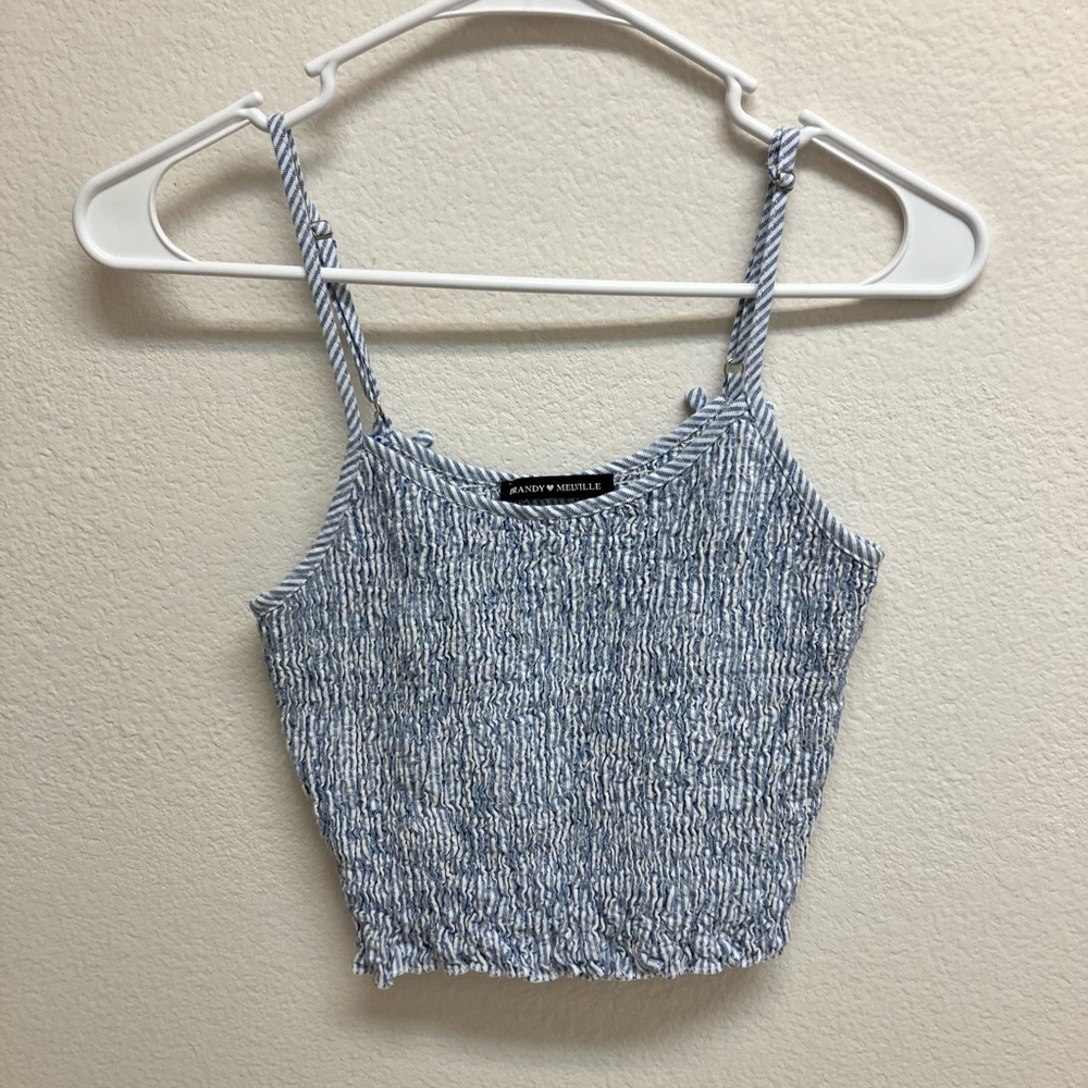 Brandy Melville Smocked Tank Top